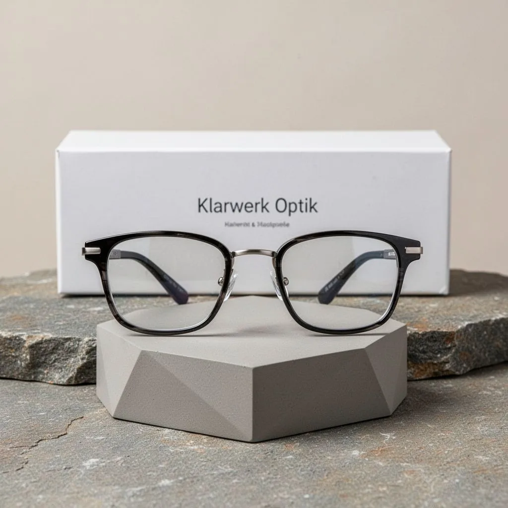 Klarwerk Bildschirmbrille AURA Titan-Acetat